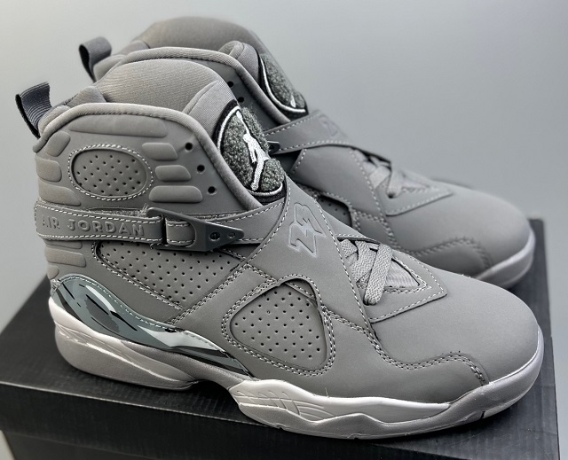 Women Jordan Retro 8 Grade AAA Cool Grey [Women Cheap Jordans 8 6]